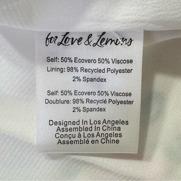 NEW For Love and Lemons June Mini Dress Pink Floral Size XL - Picture 10 of 12